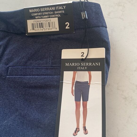 Mario Serrani Womens Italy Comfort Stretch Shorts Size 2 NWT - Picture 5 of 14